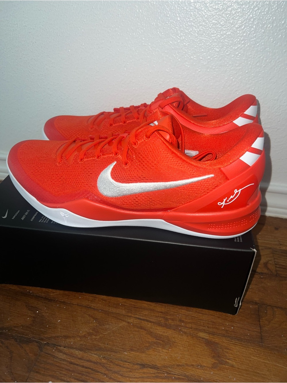 Nike Kobe 8 Protro TB Team Orange White Size 14 HM6469 800 New/No Lid